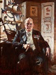 Winston Churchill Paintings - 7 For Sale on 1stDibs