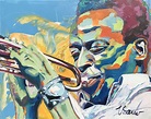 Miles Davis 24”x 30” Acrylic on Canvas www.veronicasauer.com