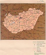 Detailed administrative map of Hungary. Hungary detailed administrative ...