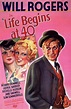 a movie poster for the life begins at 40 starring actors, from left to ...