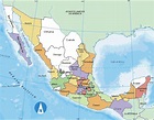 Mapas de México - Ciudades principales y el Caribe