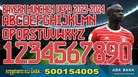 Bayern Munchen UEFA 2023-2024 By J Font Design Free Download Font ...