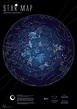Science - Astronomy - Map - Celestial Map Of Constellations Visible ...