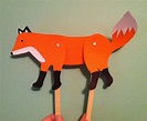 Fox Papercraft Movable Fox Paper Craft ... Paper Dolls Diy, 3d Paper ...