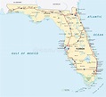 Mapa De Estradas De Florida Ilustração Stock - Ilustração de miami ...