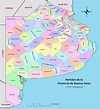 Mapas de las provincias de Argentina y sus departamentos