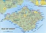 Map of Isle of Wight (Island in United Kingdom) | Welt-Atlas.de