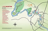 lake austin hot spot map! looks like there is LOTS to do all around ...