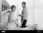 Jean Seberg, Maurice Ronet, en el plató de la película, "Tiempo para ...