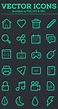 Vector Icon Set - 100+ Icons Free Download Graphic Design Junction