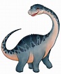 um dinossauro argentinossauro é ilustrado como um personagem de desenho ...