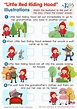 Little Red Riding Hood: Illustrations Practice Worksheet for kids