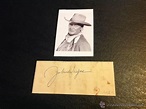 Autógrafo john wayne.firma de puño y letra. aut - Vendido en Venta ...