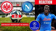 Eintracht Frankfurt vs Napoli 0-2 Live Stream Champions league Football ...