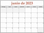 junio de 2023 calendario gratis | Calendario junio