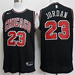 Men's Chicago Bulls #23 Michael Jordan Basketball Jersey Black New