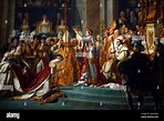 Die Krönung Napoleons von Jacques Louis David,, 1807, Louvre, Paris ...