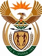 Escudos y banderas de Sudáfrica.