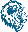 White Lion With Blue Background Logo