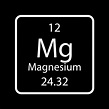 símbolo de magnesio. elemento químico de la tabla periódica ...