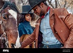 ZAZIE BEETZ and JONATHAN MAJORS in THE HARDER THEY FALL (2021 ...