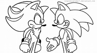 Sonic Vs Shadow Para Colorear