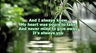 Kris Allen - It's Always You (Lyrics) - YouTube