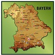 Map of Bavaria | Bavaria, Map, Cartography