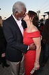 Morgan Freeman and Marcia Gay Harden Kissing at CBS Party | POPSUGAR ...