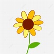 Cartoon Hand Painted Sunflower Sunflower, Cartoon, Hand Draw, Sun ...