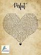 Ed Sheeran 'perfect' Song Lyrics Print Heart Shape | Etsy UK