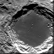 ESA - Lomonosov – a large crater filled by lava