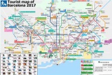 Tourist Map of Barcelona, 49 important places for tourists.