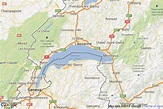 Cities and Towns on Lake Geneva in Switzerland & France