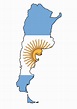 Argentina Flag Map - MapSof.net