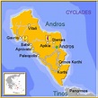 Andros map GREECE - Detailed map of Andros island