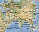Cartina geografica dell'Asia e geografia dell'Asia