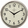 Retro Chrome Wall Clock With Sweep Seconds Hand - 30cm | Retro Clocks