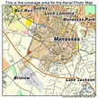Aerial Photography Map of Manassas, VA Virginia