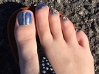 New Chrome nail polish gives toes summer sparkle.