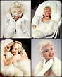 Marilyn Monroe,Jean Harlow, Rita Hayworth & Jayne Mansfield in white ...