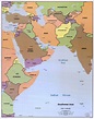 Large scale political map of Southwest Asia with capitals - 1996 ...