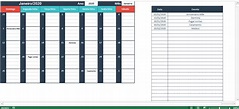 Como Fazer Calendário no Excel [Modelo Automático] - Excel Easy