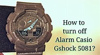 How to turn off Alarm on a Casio G-shock Watch 5081 Manual - YouTube