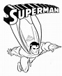 Dibujos para pintar de Superman. Dibujos para colorear de Superman