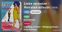 Liebe verboten - Heiraten erlaubt (film, 1959) - FilmVandaag.nl