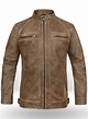 Rubbed Espanol Timber Brown Leather Jacket # 653 : LeatherCult: Genuine ...
