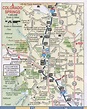 Colorado Springs CO road map, highway Colorado Springs city surrounding ...