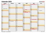 Kalender 2023 zum Ausdrucken als PDF (19 Vorlagen, kostenlos)