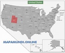 ⊛ Mapa de Utah 🥇 Político y Físico Imágenes HD | 2023